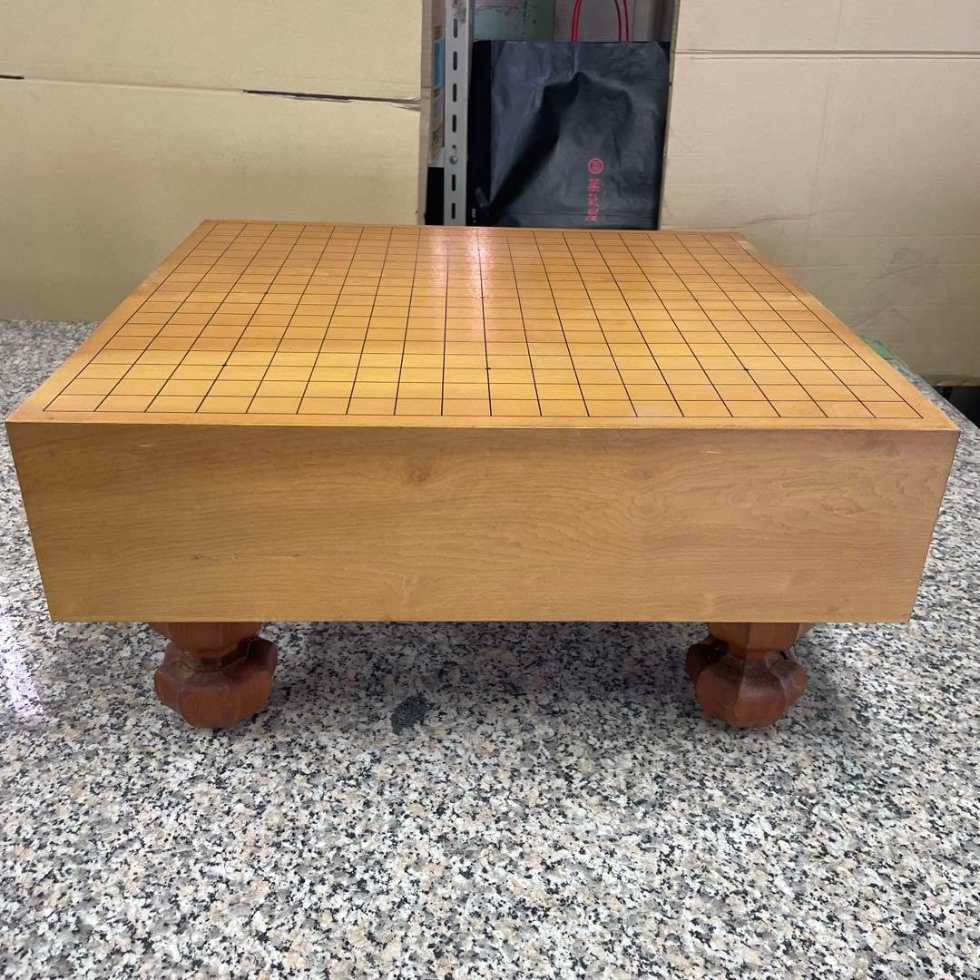 高級囲碁セット 碁盤 本桂 碁盤セット 碁石付き 脚付き へそ有 本格